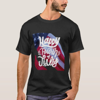 4 juillet T-shirt Patriotique Design - Fêtez !
