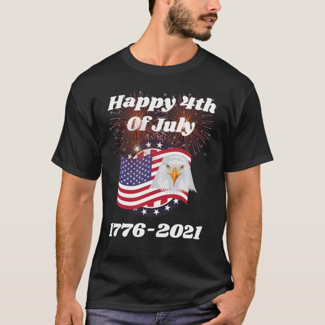 4. Juli 1776-2021 T - Shirt (Vorderseite)