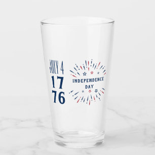 4. Juli 1776 Amerika Feuerwerk USA Unabhängigkeits Glas