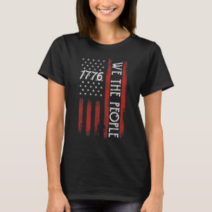 4. Juli 1776 für Männer Wir Menschen Amerikaner F T-Shirt