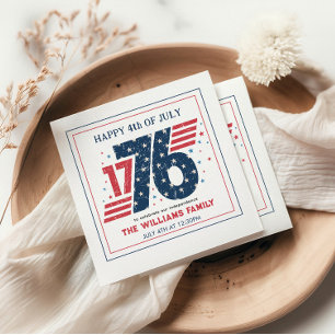 4. Juli 1776 Party zum Unabhängigkeitstag Serviette