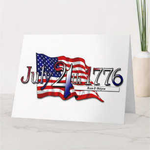 4. Juli 1776 - Sterne & Streifen Karte