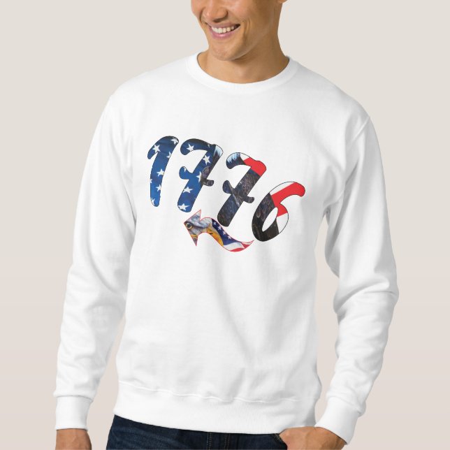 4. Juli - 1776 Sweatshirt (Vorderseite)