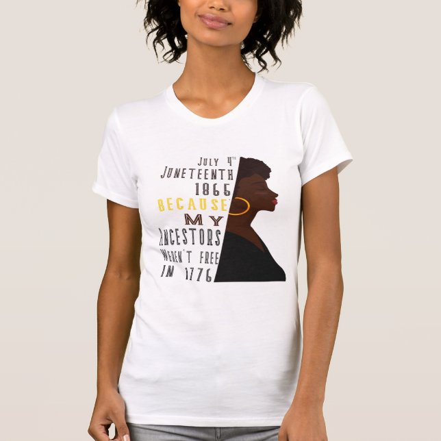 4. Juli 1865, weil meine Vorfahren T-Shirt (Vorderseite)