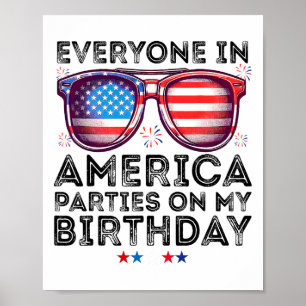 4. Juli 2025 Alle in Amerika Party auf meinem Poster