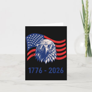 4. Juli 250 Jahre 1776-2026 USA Patriotisch Karte