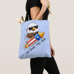 4. Juli, 250 Jahre Adler auf Knallkörper Tasche