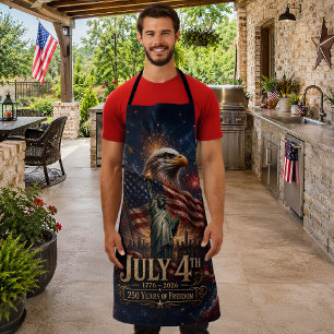 4. Juli 250 Jahre BBQ-Party Schürze