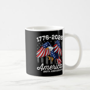 4. Juli 250 Jahrestag 1776-2026 Kaffeetasse