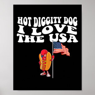 4. Juli, 4. Juli, US-amerikanische Flagge Poster