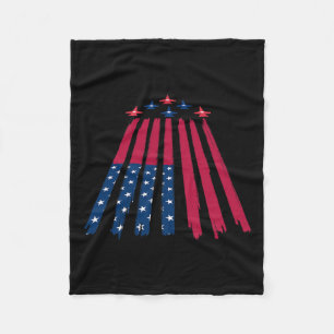 4. Juli 4. Unabhängigkeitstag - Amerikanische Fahn Fleecedecke
