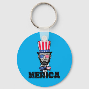 4. Juli Abe Lincoln Amerika Bzr Lustige Kinder Schlüsselanhänger
