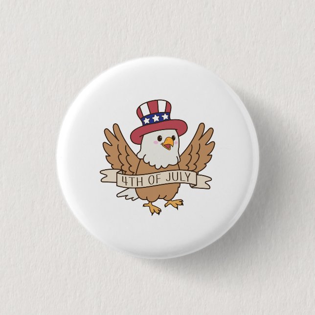 4. Juli Adler Button (Vorderseite)