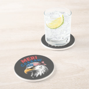 4. Juli Adler Freiheit Patriotisch Getränkeuntersetzer