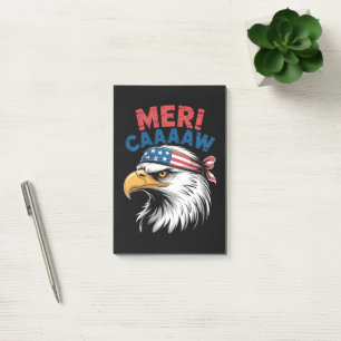 4. Juli Adler Freiheit Patriotisch Post-it Klebezettel