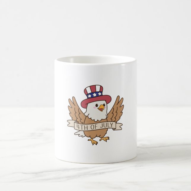 4. Juli Adler Kaffeetasse (Mittel)