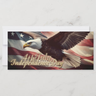 4. Juli Adler mit amerikanischer Flagge