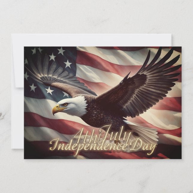 4. Juli Adler mit amerikanischer Flagge (Vorderseite)