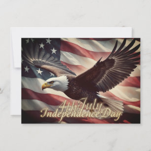 4. Juli Adler mit amerikanischer Flagge