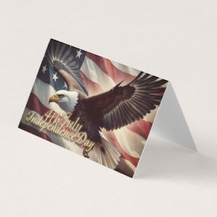 4. Juli Adler mit amerikanischer Flagge