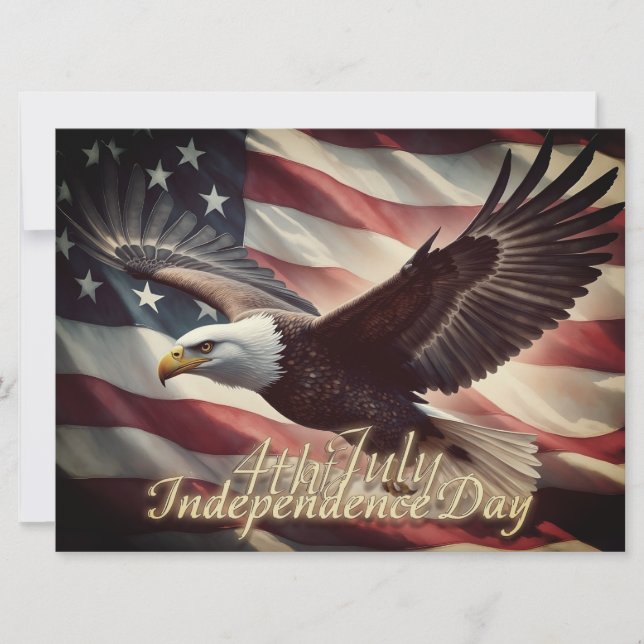 4. Juli Adler mit amerikanischer Flagge (Vorderseite)