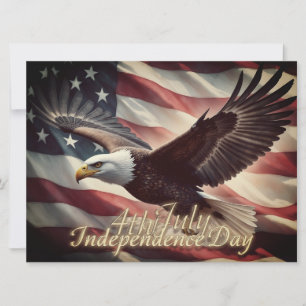 4. Juli Adler mit amerikanischer Flagge