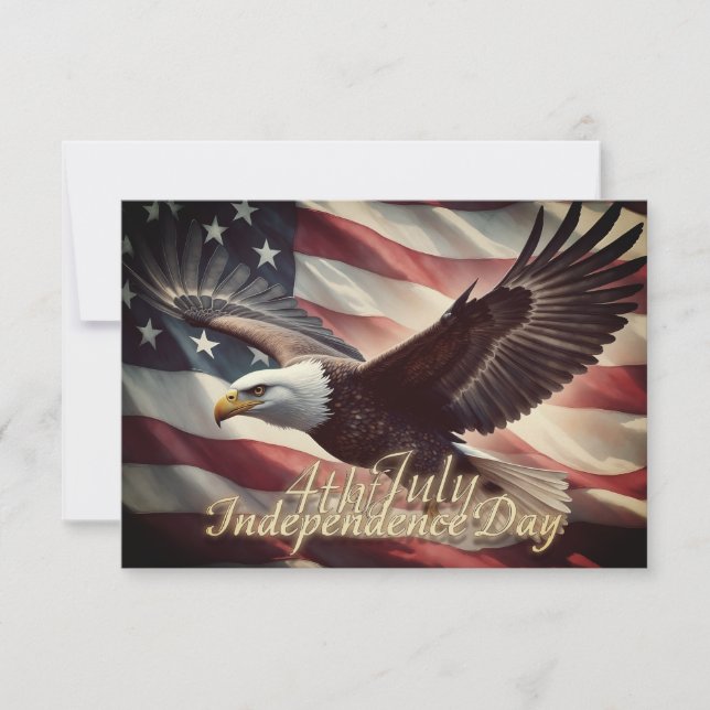 4. Juli Adler mit amerikanischer Flagge (Vorderseite)