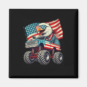 4. Juli Adler Monster LKW American Flag USA Magnet