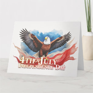 4. Juli-Adler – Patriotisches Kunstdesign Karte