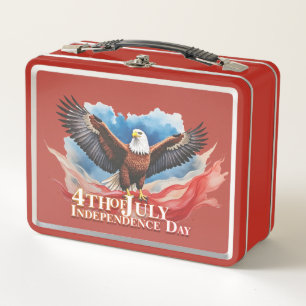 4. Juli-Adler – Patriotisches Kunstdesign Metall Brotdose