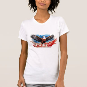 4. Juli-Adler – Patriotisches Kunstdesign T-Shirt