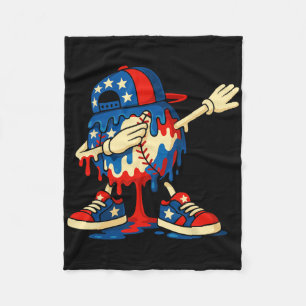 4. Juli Adler USA Drip Amerikanische Männer Jungen Fleecedecke