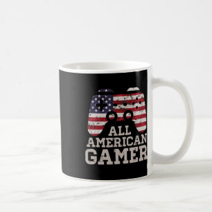 4. Juli All American Gamer Patriot Men Boys Kinder Kaffeetasse