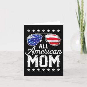4. Juli All American Mom Sonnenbrille Familie Karte