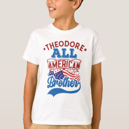 4. Juli Alle amerikanischen Bruder patriotische Fa T-Shirt