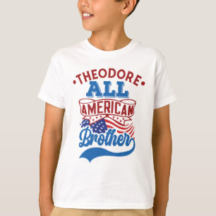 4. Juli Alle amerikanischen Bruder patriotische Fa T-Shirt