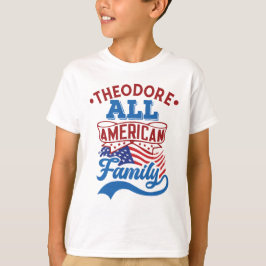 4. Juli Alle amerikanischen Familie patriotische M T-Shirt