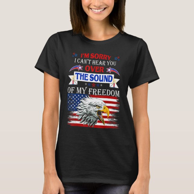 4. Juli American Eagle Flag Männer Amerikanische U T-Shirt (Vorderseite)