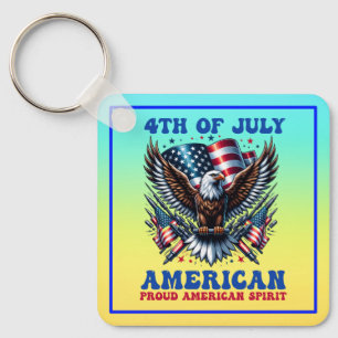 4. Juli American Eagle Sublimation-61001 Schlüsselanhänger