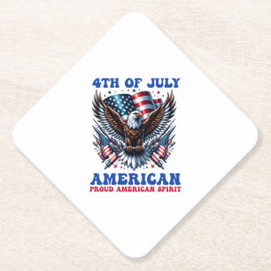 4. Juli American Eagle Sublimation-61001 Untersetzer