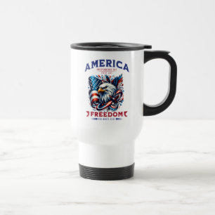 4. Juli American Eagle Sublimierung-61901 Reisebecher