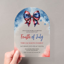 4. Juli American Flag Bow Arch