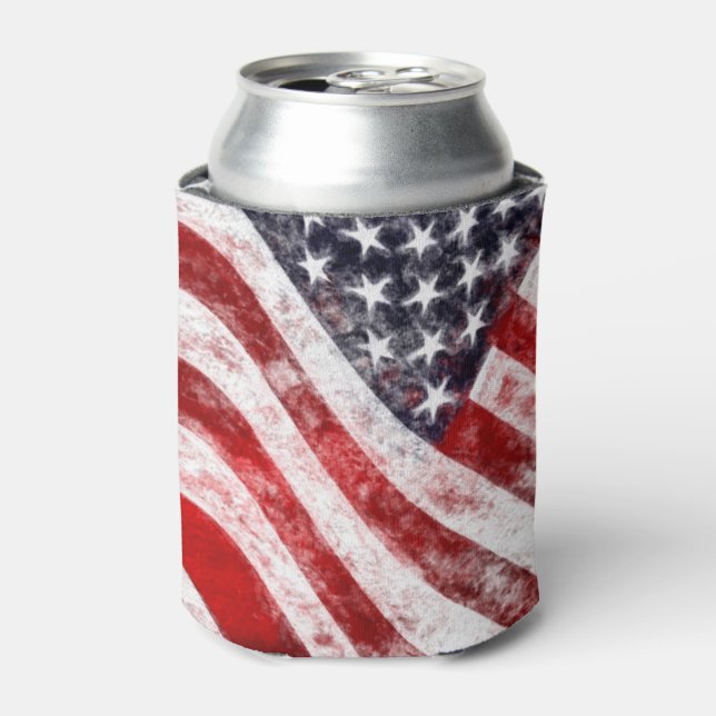 4. Juli, American Flag Drink Cooler Dosenkühler (Kanne Vorderseite)