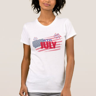 4. Juli American Flag Feuerwerk T-Shirt | Inde