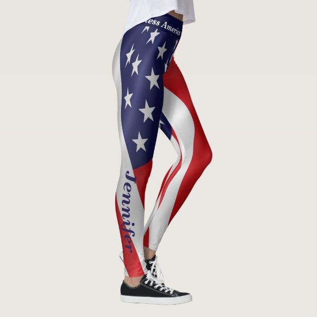 4. JULI American Flag Leggings - Ihre Namensparade (Rechts)