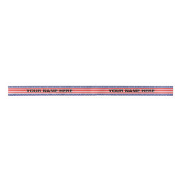 4. Juli American Flag Name Gift Packing Satinband