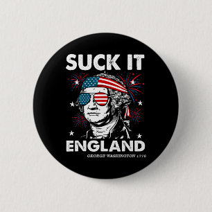 4. Juli American Girl Coquette USA-Flagge Patrio Button