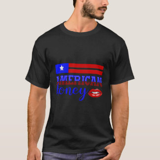 4. Juli American Honey Patriotic Sublimation T-Shirt