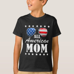 4. Juli American Mama Independence Day Patriot Usa T-Shirt