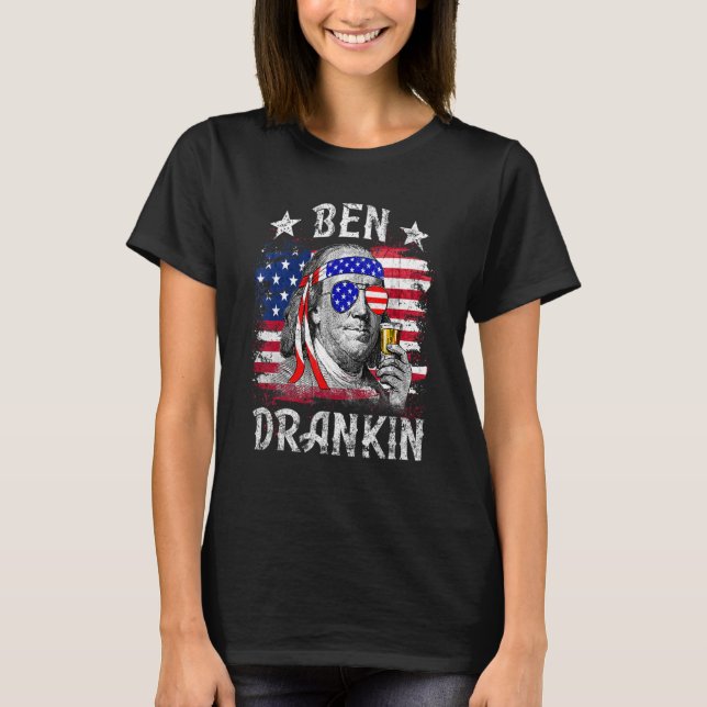 4. Juli American Men Patriotic Vierte T-Shirt (Vorderseite)